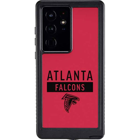 NFL Atlanta Falcons Red Performance Series Galaxy S24 Ultra Waterproof Case