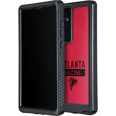 NFL Atlanta Falcons Red Performance Series Galaxy S24 Ultra Waterproof Case