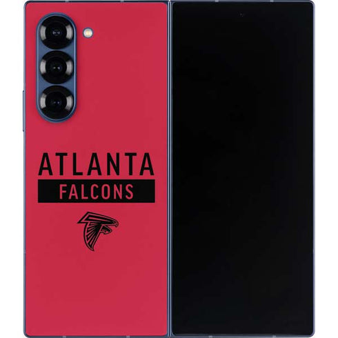 NFL Atlanta Falcons Red Performance Series Galaxy Z Fold6 Skin