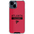 NFL Atlanta Falcons Red Performance Series iPhone 15 Clear Case