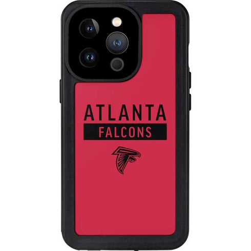 NFL Atlanta Falcons Red Performance Series iPhone 15 Pro Waterproof Case