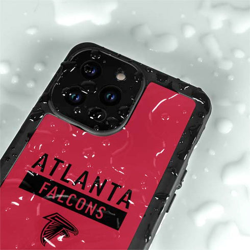 NFL Atlanta Falcons Red Performance Series iPhone 15 Pro Waterproof Case