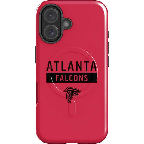 NFL Atlanta Falcons Red Performance Series iPhone 16 Magsafe Impact Case
