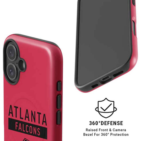 NFL Atlanta Falcons Red Performance Series iPhone 16 Magsafe Impact Case