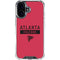 NFL Atlanta Falcons Red Performance Series iPhone 16 Plus Clear Case