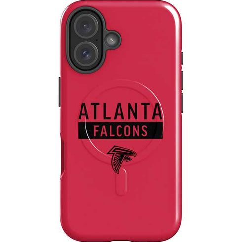 NFL Atlanta Falcons Red Performance Series iPhone 16 Plus Magsafe Impact Case