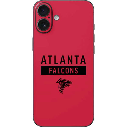 NFL Atlanta Falcons Red Performance Series iPhone 16 Plus Skin