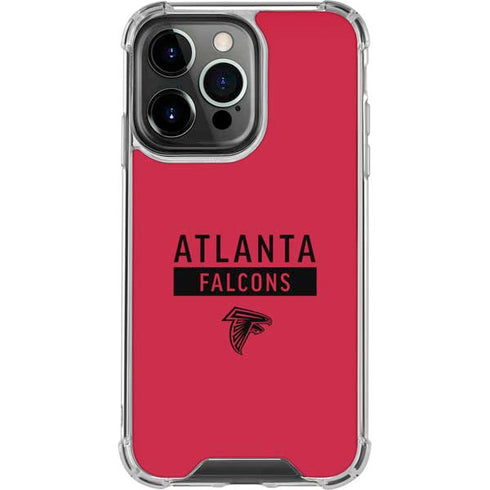 NFL Atlanta Falcons Red Performance Series iPhone 16 Pro Clear Case