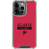 NFL Atlanta Falcons Red Performance Series iPhone 16 Pro Clear Case