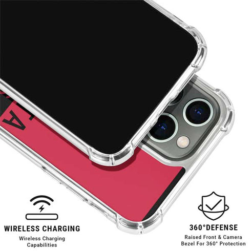 NFL Atlanta Falcons Red Performance Series iPhone 16 Pro Clear Case