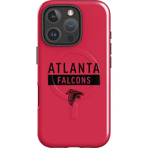 NFL Atlanta Falcons Red Performance Series iPhone 16 Pro Magsafe Impact Case