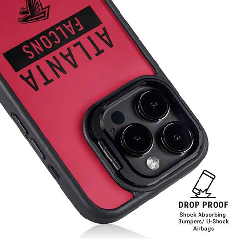 NFL Atlanta Falcons Red Performance Series iPhone 16 Pro Max Kickstand Case