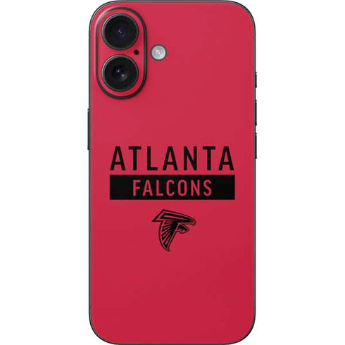 NFL Atlanta Falcons Red Performance Series iPhone 16 Skin