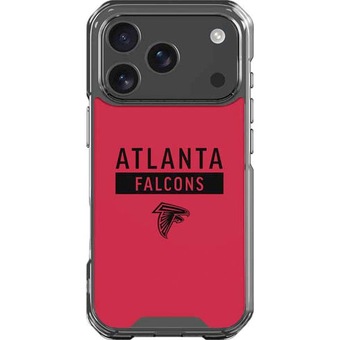 NFL Atlanta Falcons Red Performance Series iPhone 18 Pro Clear Case