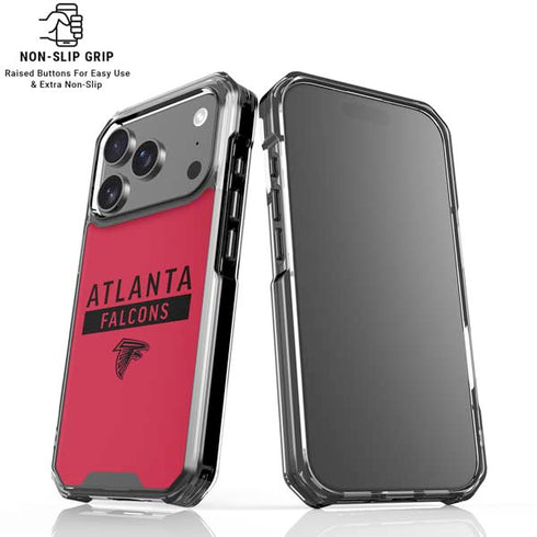 NFL Atlanta Falcons Red Performance Series iPhone 18 Pro Clear Case