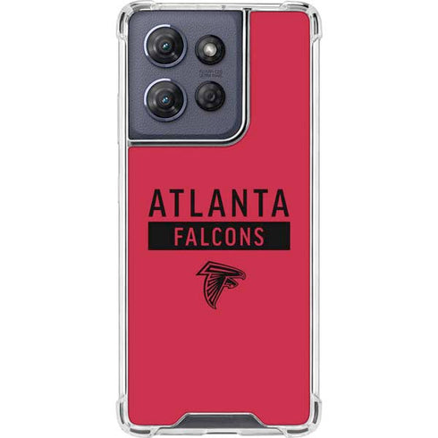 NFL Atlanta Falcons Red Performance Series Moto G 5G (2025) Clear Case