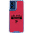 NFL Atlanta Falcons Red Performance Series Moto G 5G (2024) Clear Case