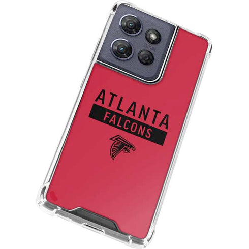 NFL Atlanta Falcons Red Performance Series Moto G Play 5G (2025) Clear Case
