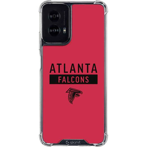 NFL Atlanta Falcons Red Performance Series Moto G Power 5G (2024) Clear Case