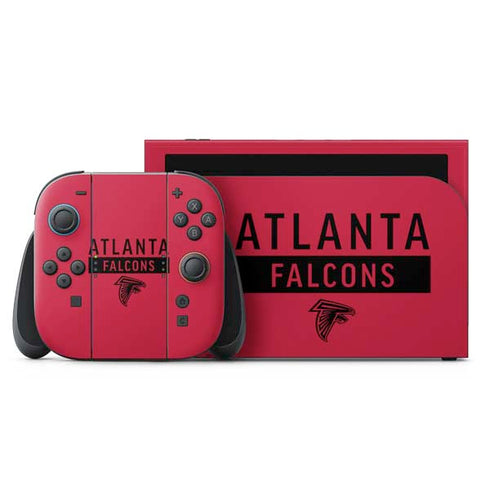 NFL Atlanta Falcons Red Performance Series Nintendo Skins