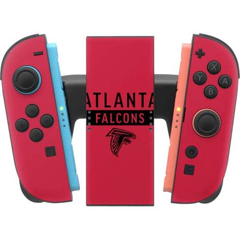 NFL Atlanta Falcons Red Performance Series Nintendo Switch 2 (2025) Joy-Con Controller Skin