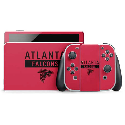NFL Atlanta Falcons Red Performance Series Nintendo Skins