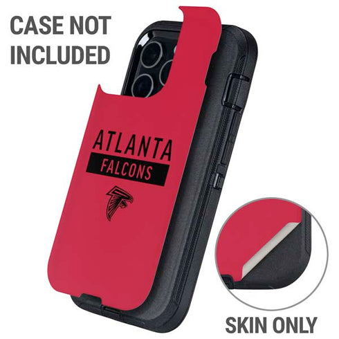 NFL Atlanta Falcons Red Performance Series Otterbox Defender iPhone Skin
