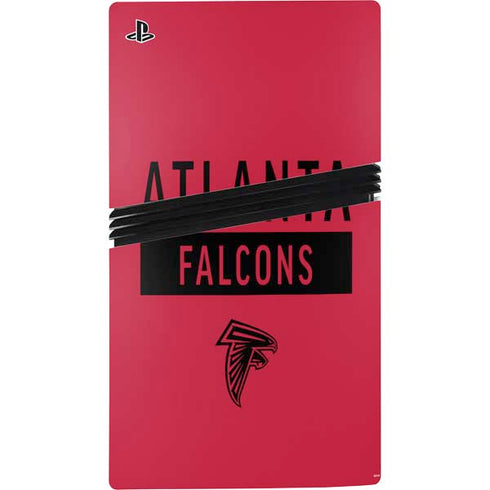 NFL Atlanta Falcons Red Performance Series PS5 Pro Console Skin