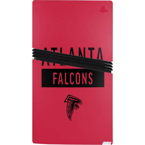 NFL Atlanta Falcons Red Performance Series PS5 Pro Console Skin