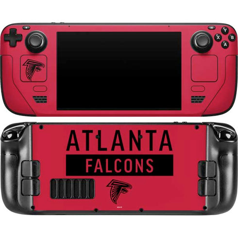 NFL Atlanta Falcons Red Performance Series Steam Deck Handheld Gaming Computer OLED Skin