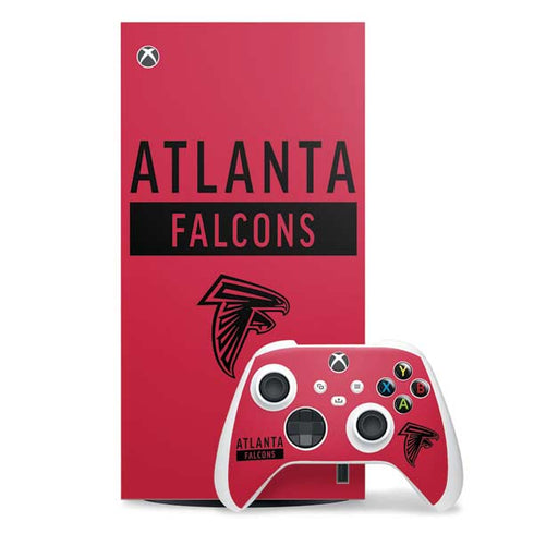 NFL Atlanta Falcons Red Performance Series Xbox Series X Skins