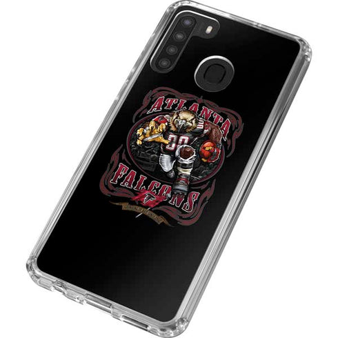 Liquid Blue NFL Atlanta Falcons Running Back Galaxy A21 Clear Case
