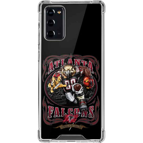 Liquid Blue NFL Atlanta Falcons Running Back Galaxy Note20 5G Clear Case