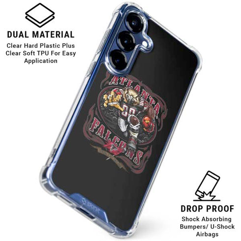 Liquid Blue NFL Atlanta Falcons Running Back Galaxy S25 Clear Case