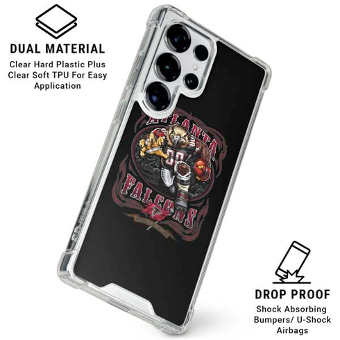 Liquid Blue NFL Atlanta Falcons Running Back Galaxy S25 Ultra Clear Case