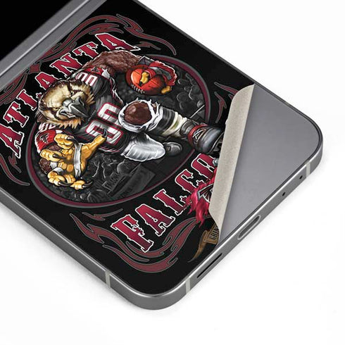 Liquid Blue NFL Atlanta Falcons Running Back Galaxy Z Flip6 Skin