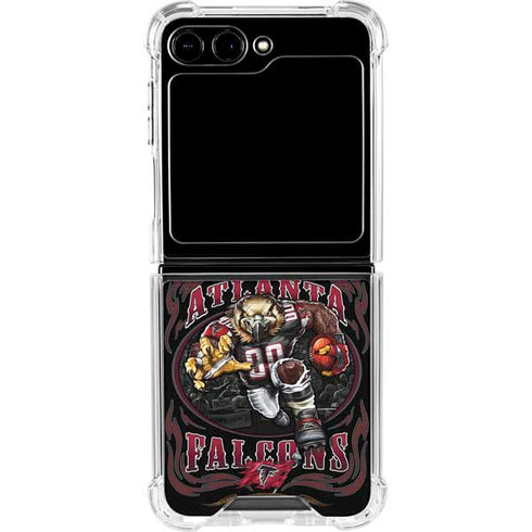 Liquid Blue NFL Atlanta Falcons Running Back Galaxy Z Flip6 Clear Case