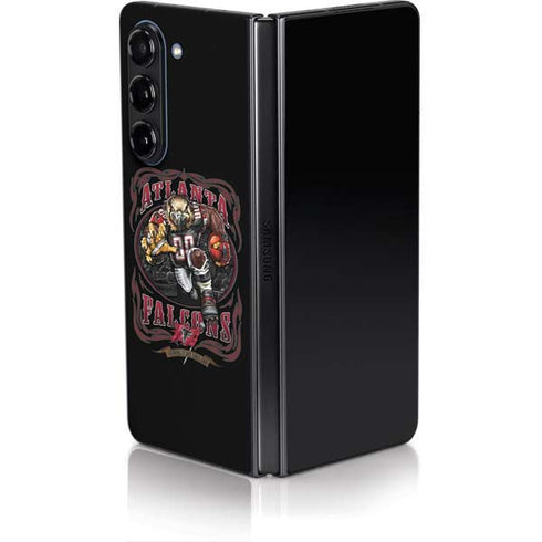 Liquid Blue NFL Atlanta Falcons Running Back Galaxy Z Fold5 5G Skin