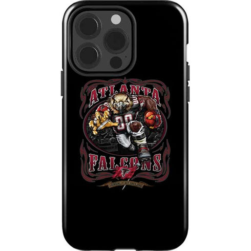Liquid Blue NFL Atlanta Falcons Running Back iPhone 15 Pro Impact Case
