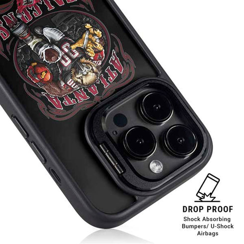 Liquid Blue NFL Atlanta Falcons Running Back iPhone 15 Pro Max Kickstand Case