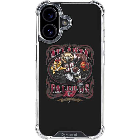 Liquid Blue NFL Atlanta Falcons Running Back iPhone 16 Clear Case