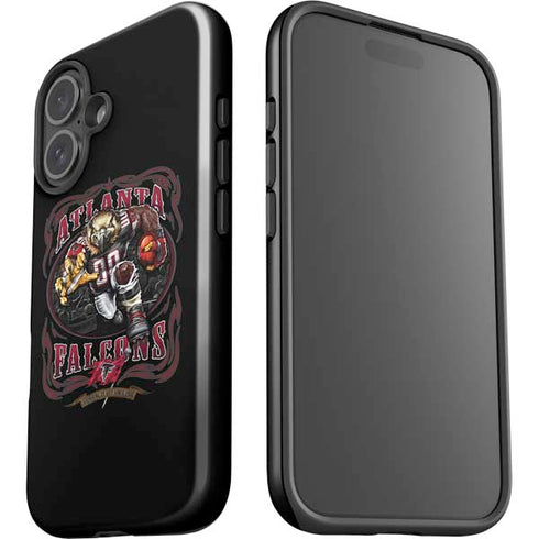 Liquid Blue NFL Atlanta Falcons Running Back iPhone 16 Impact Case