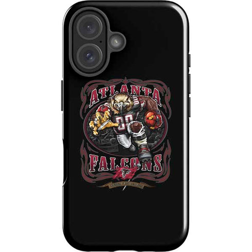 Liquid Blue NFL Atlanta Falcons Running Back iPhone 16 Plus Impact Case