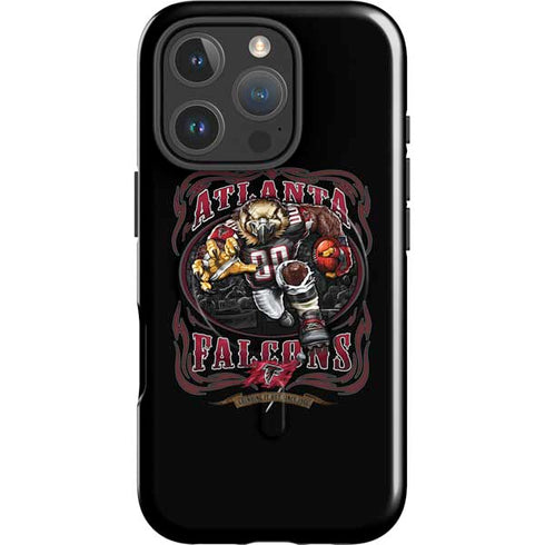 Liquid Blue NFL Atlanta Falcons Running Back iPhone 16 Pro Magsafe Impact Case