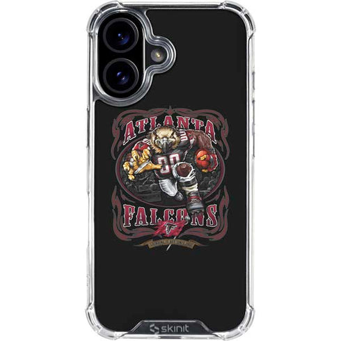 Liquid Blue NFL Atlanta Falcons Running Back iPhone 17 Clear Case