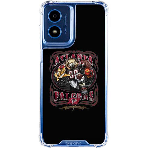 Liquid Blue NFL Atlanta Falcons Running Back Moto G 5G (2024) Clear Case