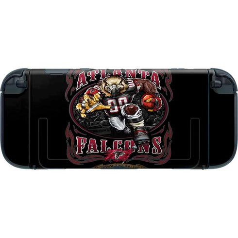 Liquid Blue NFL Atlanta Falcons Running Back Nintendo Switch 2 (2025) with Joy-Con Skin