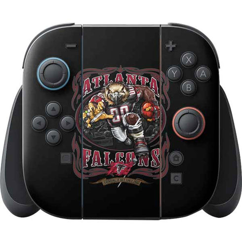 Liquid Blue NFL Atlanta Falcons Running Back Nintendo Switch 2 (2025) Joy-Con Controller Skin