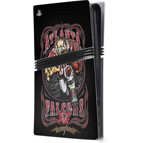 Liquid Blue NFL Atlanta Falcons Running Back PS5 Pro Console Skin
