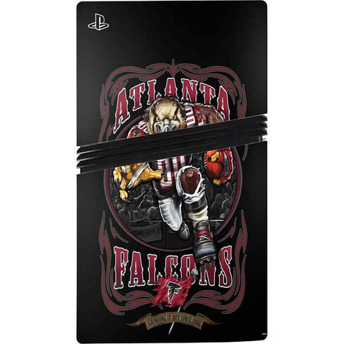 Liquid Blue NFL Atlanta Falcons Running Back PS5 Pro Console Skin